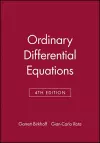 Ordinary Differential Equations cover