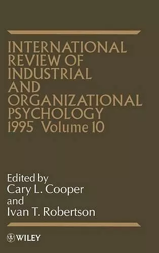 International Review of Industrial and Organizational Psychology 1995, Volume 10 cover