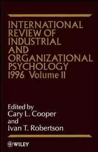 International Review of Industrial and Organizational Psychology 1996, Volume 11 cover