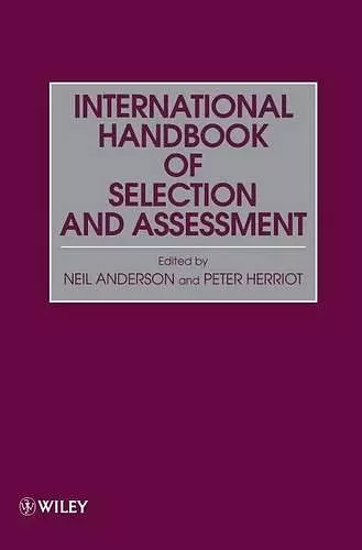 Assessment and Selection in Organizations, International Handbook of Selection and Assessment cover