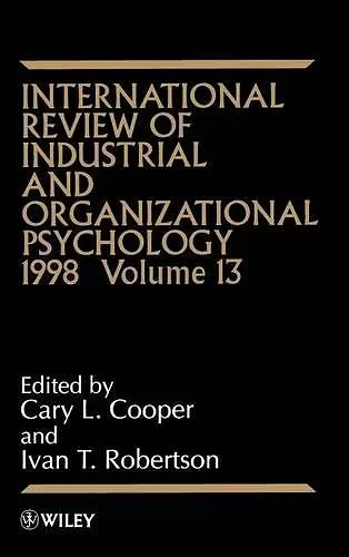 International Review of Industrial and Organizational Psychology 1998, Volume 13 cover