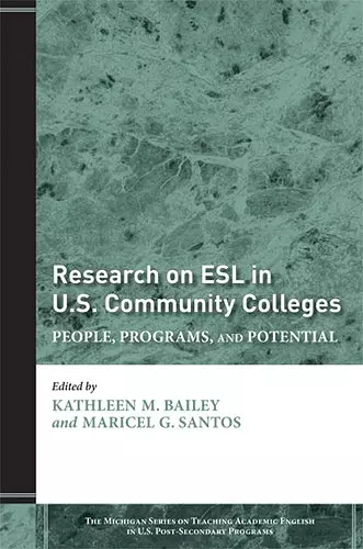 Research on ESL in U.S. Community Colleges cover