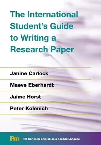 The International Student's Guide to Writing a Research Paper cover