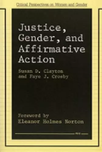 Justice, Gender, and Affirmative Action cover