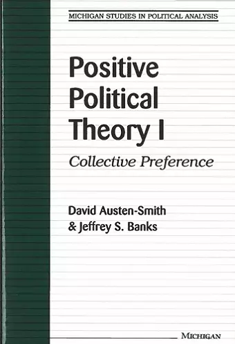 Positive Political Theory I cover