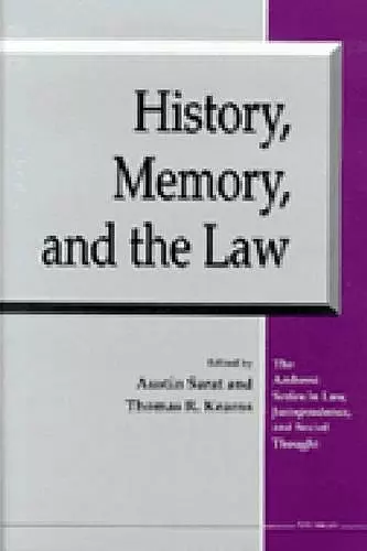 History, Memory, and the Law cover