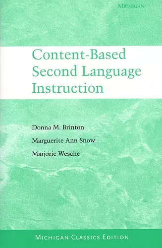 Content-based Second Language Instruction cover