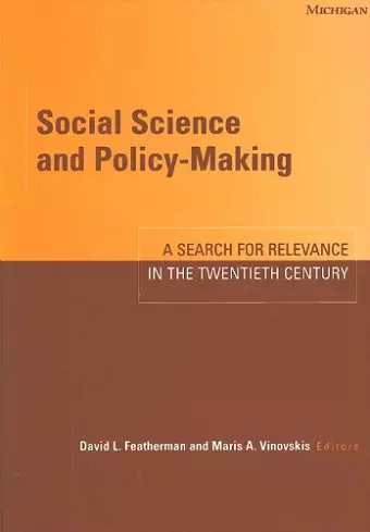 Social Science and Policy-making cover