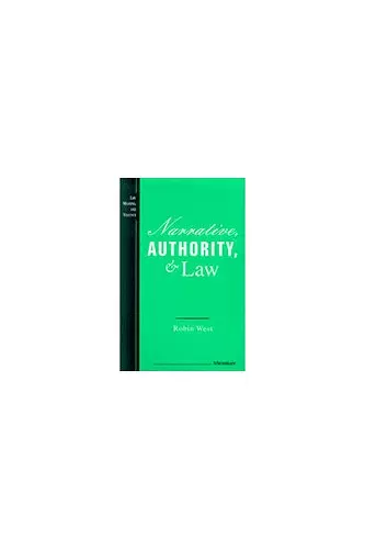 Narrative, Authority, and Law cover