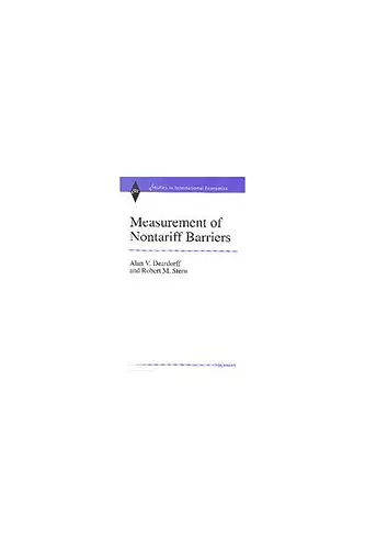 Measurement of Nontariff Barriers cover