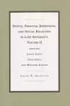 People, Personal Expression, and Social Relations in Late Antiquity, Volume II cover