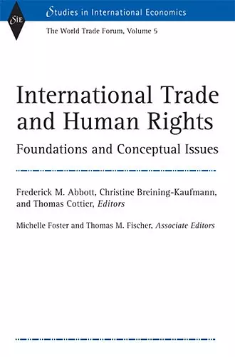 International Trade and Human Rights v. 5; World Trade Forum cover