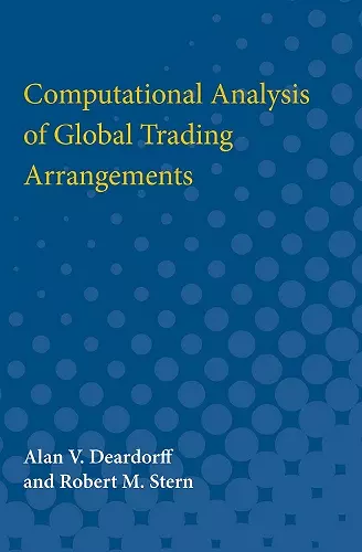 Computational Analysis of Global Trading Arrangements cover