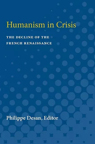 Humanism in Crisis cover