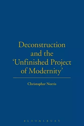 Deconstruction and the Unfinished Project of Modernity cover