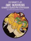 Art Nouveau Stained Glass Pattern Book cover