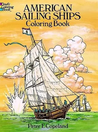 American Sailing Ships Coloring Book cover