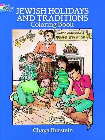 Jewish Holidays and Traditions Colouring Book cover