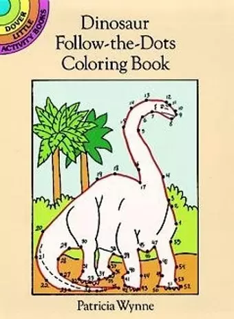 Dinosaur Follow-the-Dots Coloring Book cover