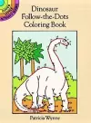 Dinosaur Follow-the-Dots Coloring Book cover