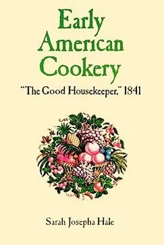 Early American Cookery cover