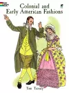 Colonial and Early American Fashion Colouring Book cover