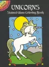 Unicorns Stained Glass Colouring Book cover