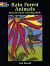 Rain Forest Animals Stained Glass Coloring Book cover