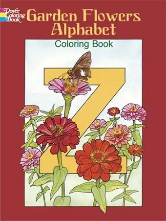 Garden Flowers Alphabet Colouring Book cover