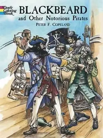 Blackbeard and Other Notorious Pirates Coloring Book cover