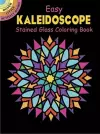 Easy Kaleidoscope Stained Glass Coloring Book cover