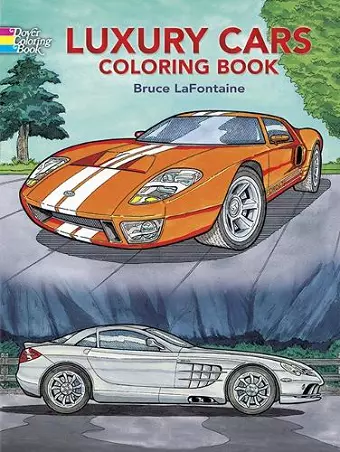 Luxury Cars Coloring Book cover