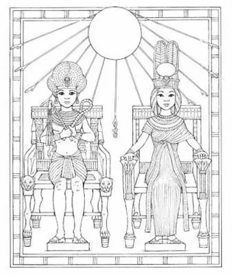 King Tut Coloring Book cover