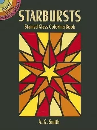 Starbursts Stained Glass Coloring Book cover