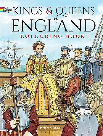 Kings and Queens of England Coloring Book cover
