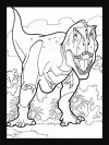 Dinosaurs Stained Glass Coloring Book cover