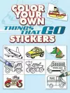 Color Your Own Things That Go Stickers cover