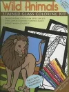 Wild Animals Stained Glass Coloring Kit cover