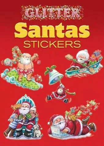 Glitter Santas Stickers cover