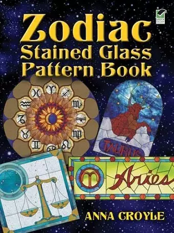 Zodiac Stained Glass Pattern Book cover
