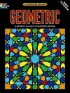 Geometric Stained Glass Coloring Book cover