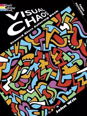 Visual Chaos Stained Glass Coloring Book cover