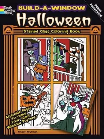 Build a Window Stained Glass Coloring Book Halloween cover