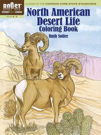 Boost North American Desert Life Coloring Book cover