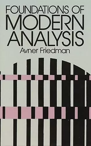 Foundations of Modern Analysis cover