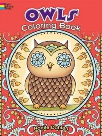 Owls Coloring Book cover