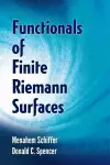 Functionals of Finite Riemann Surfaces cover