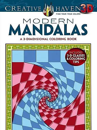 Creative Haven 3-D Modern Mandalas Coloring Book cover