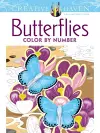 Creative Haven Butterflies Color by Number Coloring Book cover