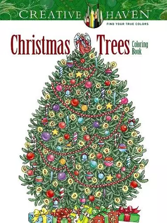 Creative Haven Christmas Trees Coloring Book cover